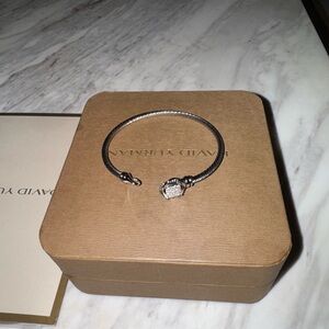 David Yurman infinity bracelet sterling silver 3mm
